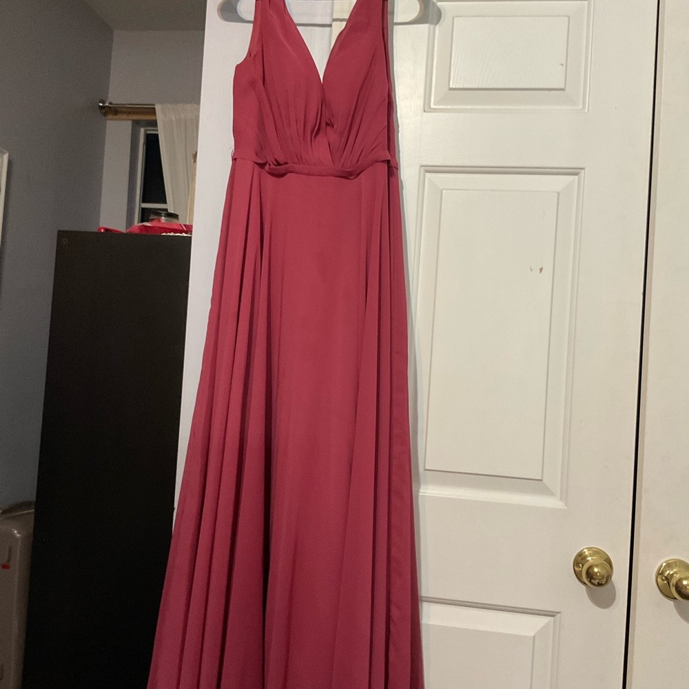 JJ house magenta formal floor length dress
